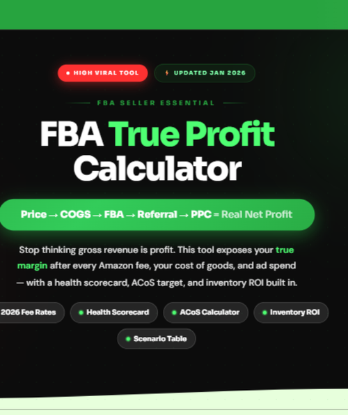 FBA Profit Calculator - free tool